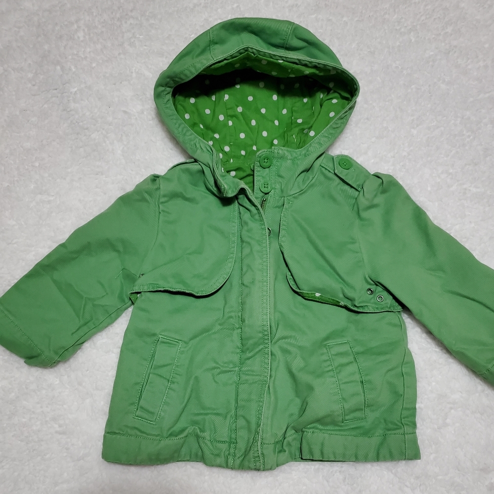 Gap green hooded jacket